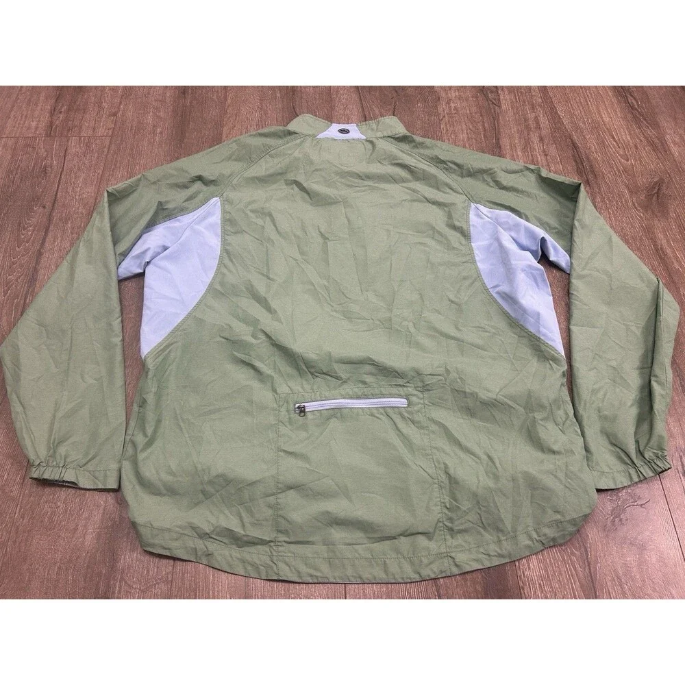 Peter Millar 1/4 Zip Lightweight Packable Windbreaker Jacket Men’s Large Green